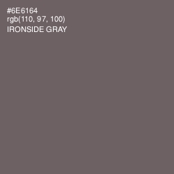 #6E6164 - Ironside Gray Color Image